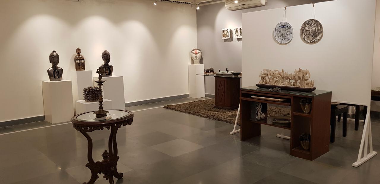 Gallery One — sculpture and ceramics display area